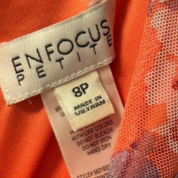 Enfocus Dress Size 8P Floral Sleeveless Maxi Dress With Rhinestone Detail - Picture 3 of 12